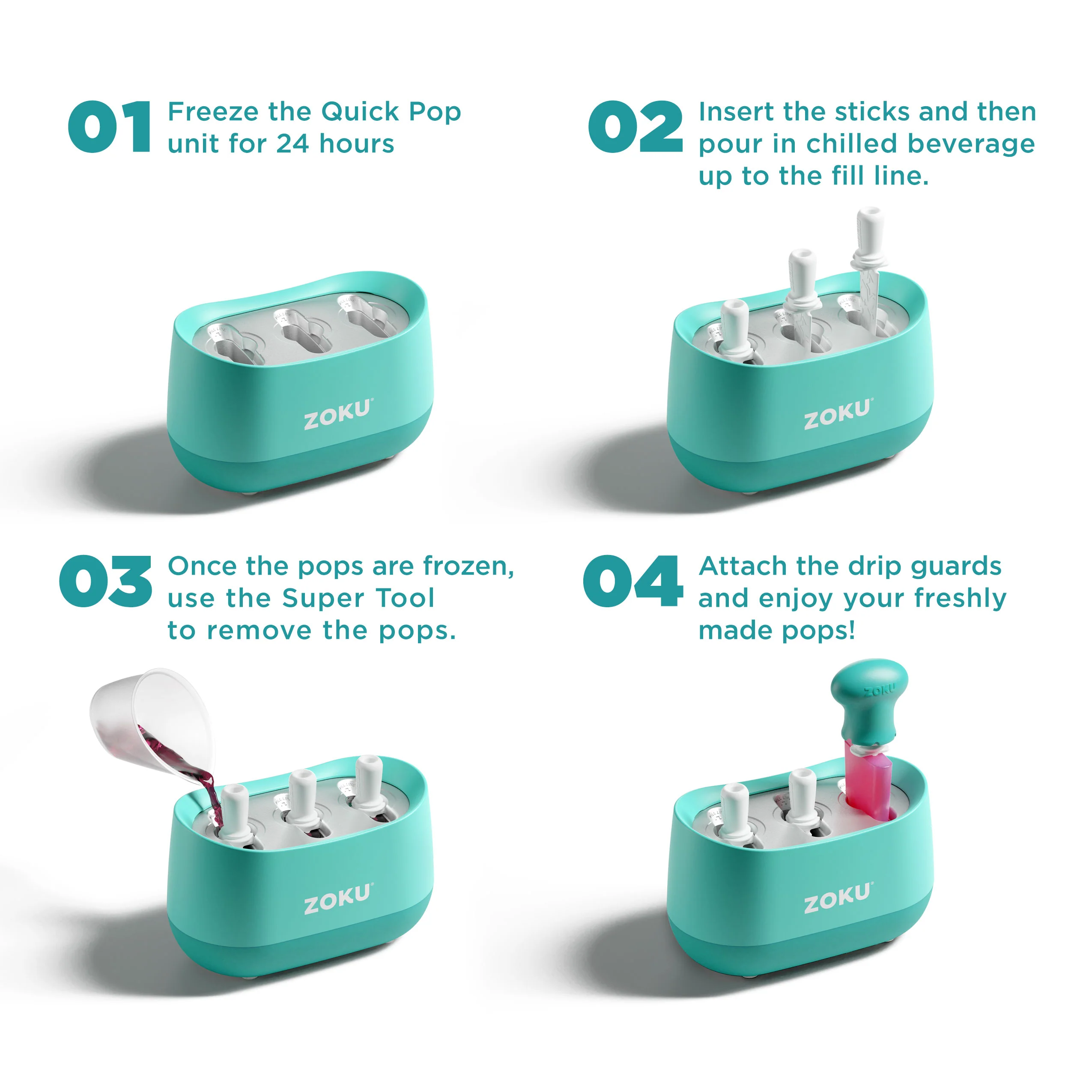 Quick Pop Maker & Recipe Book Bundle - Image 3